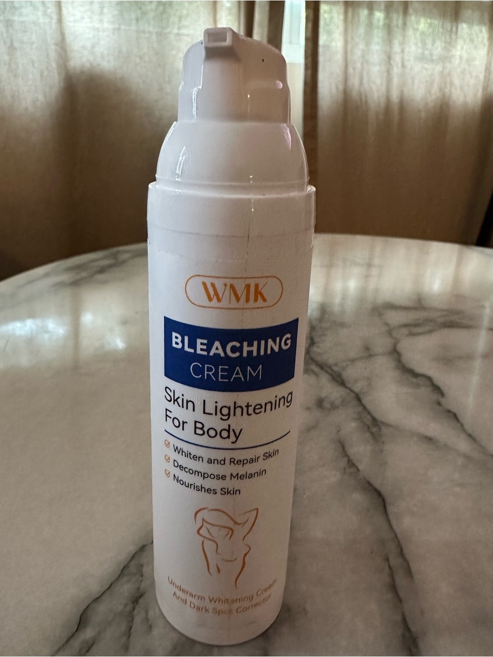White & Blue Bleaching Cream Skin Lightening for Body